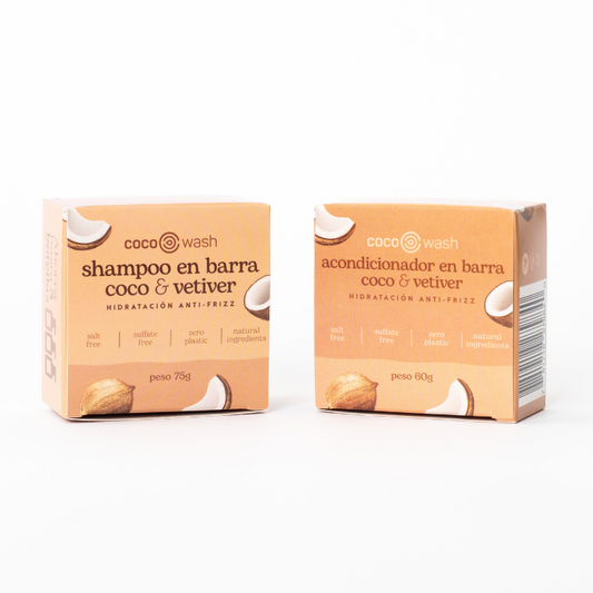 Set de Shampoo y Acondicionador Coco & Vetiver Anti Frizz