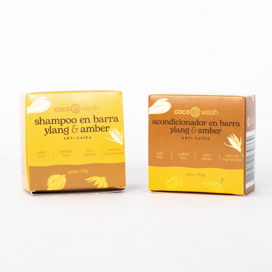Set de Shampoo y Acondicionador Ylang & Amber Anti Caida